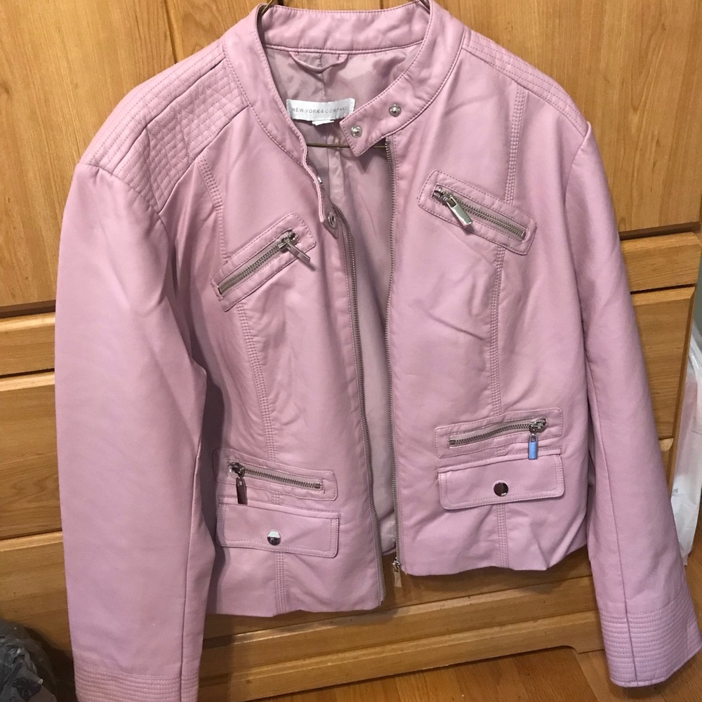 Faux leather jacket